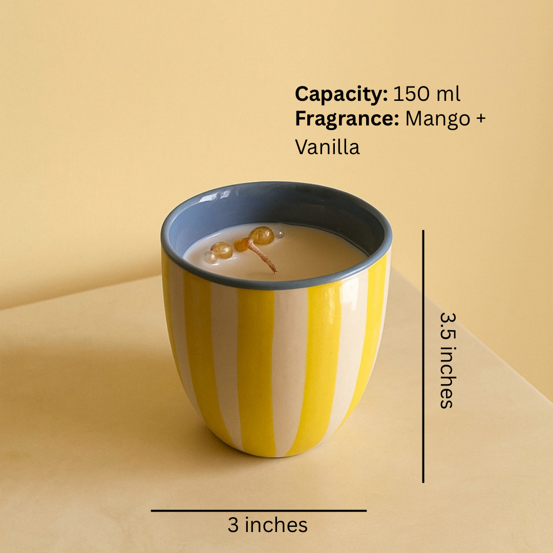 Mango-Vanilla Scented Candle