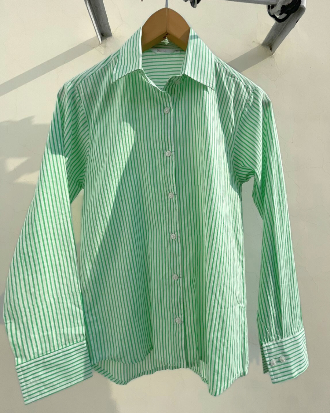 Green Striped Shirt