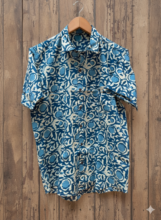 Cool blue abstract shirt