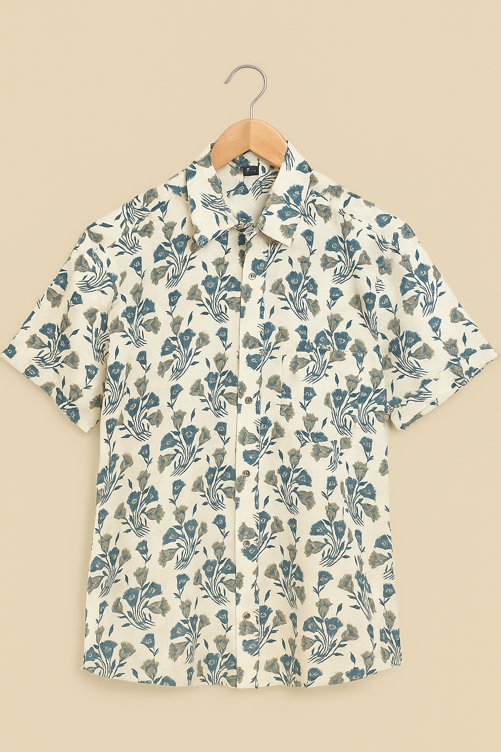 White floral shirt