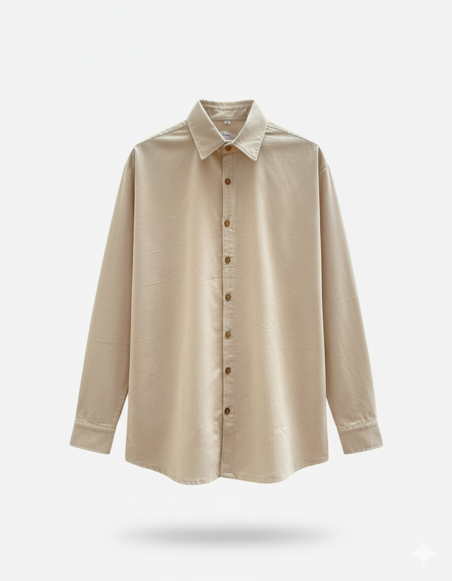 Cream corduroy shirt