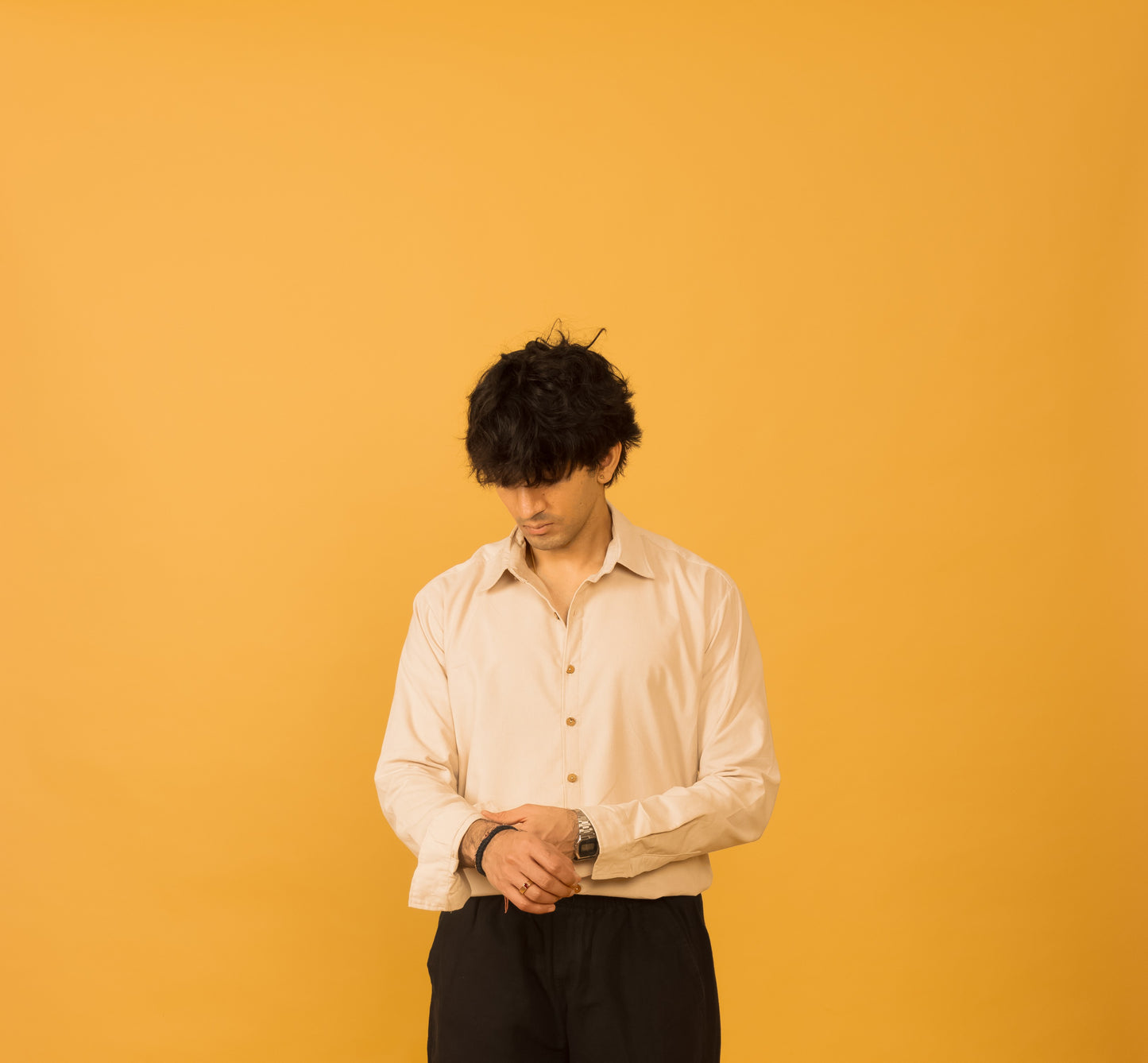 Cream corduroy shirt