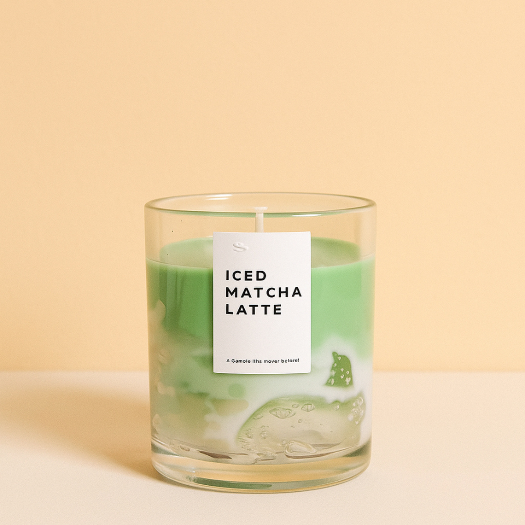 Iced Matcha Latte Scented Candle with GIFT BOX
