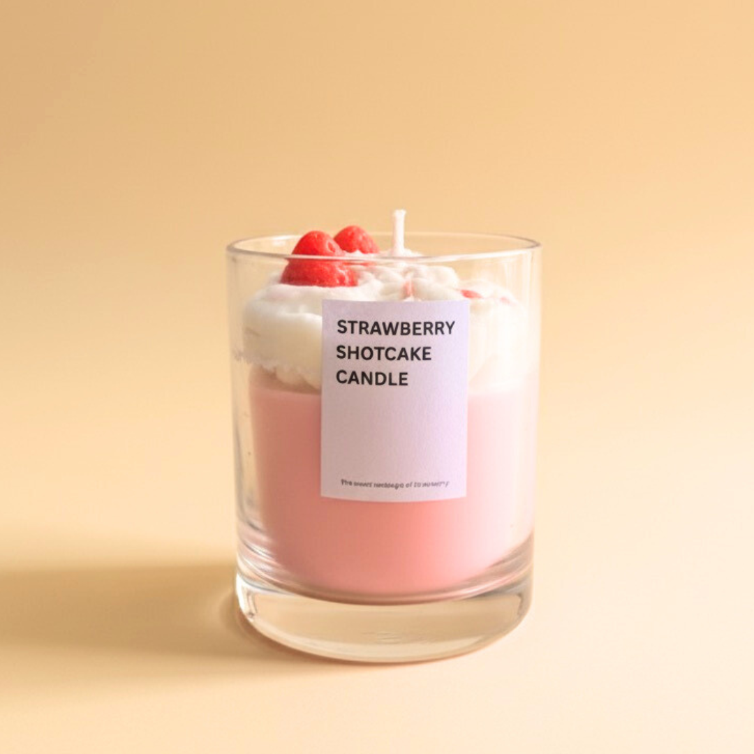 Strawberry Shotcake Scented Candle with GIFT BOX