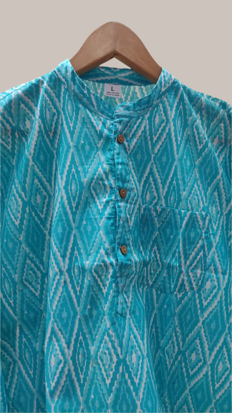 Cool blue short kurta