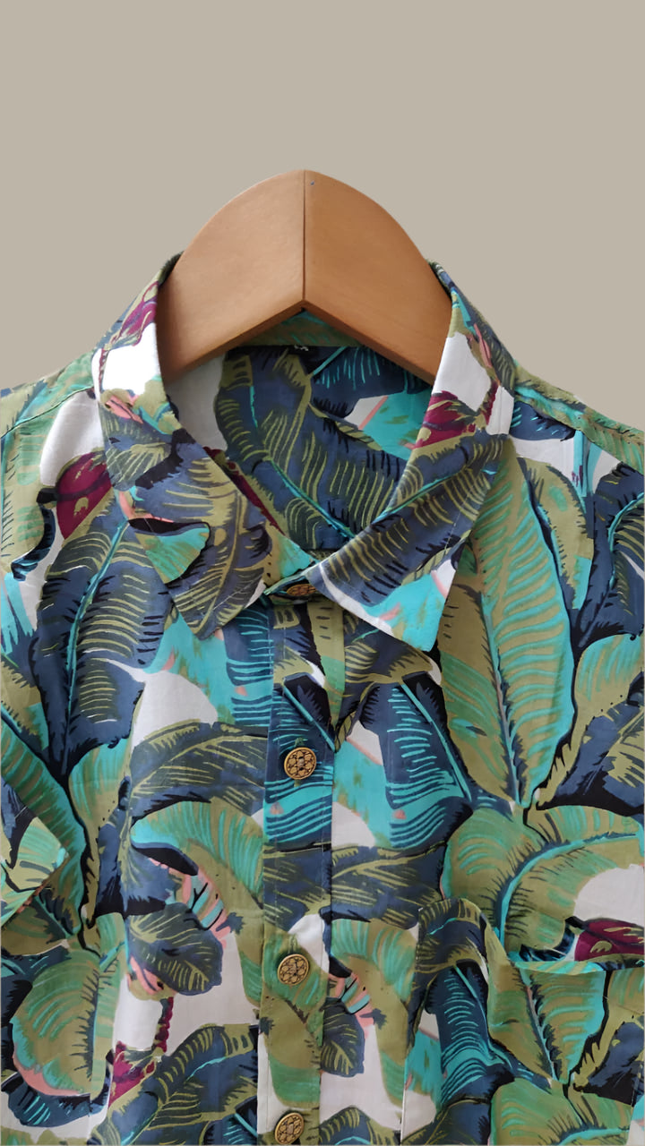 Forest inspired printed shirt