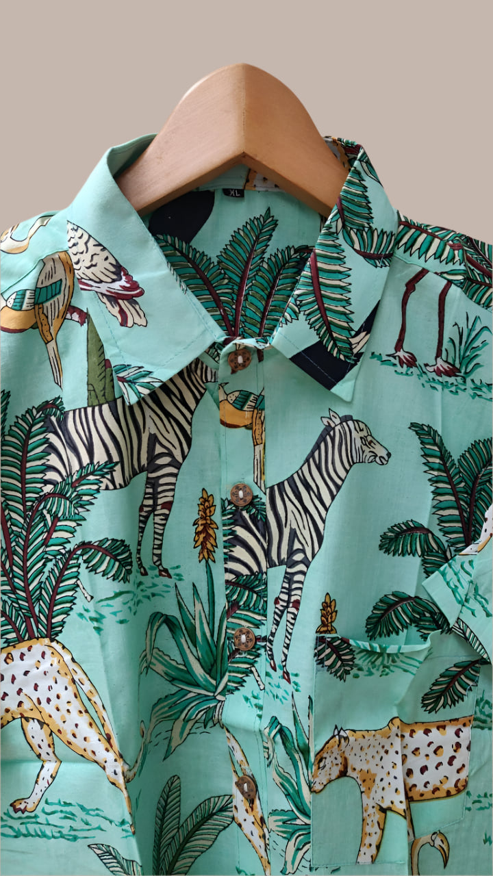 Jungle inspired printed shirt