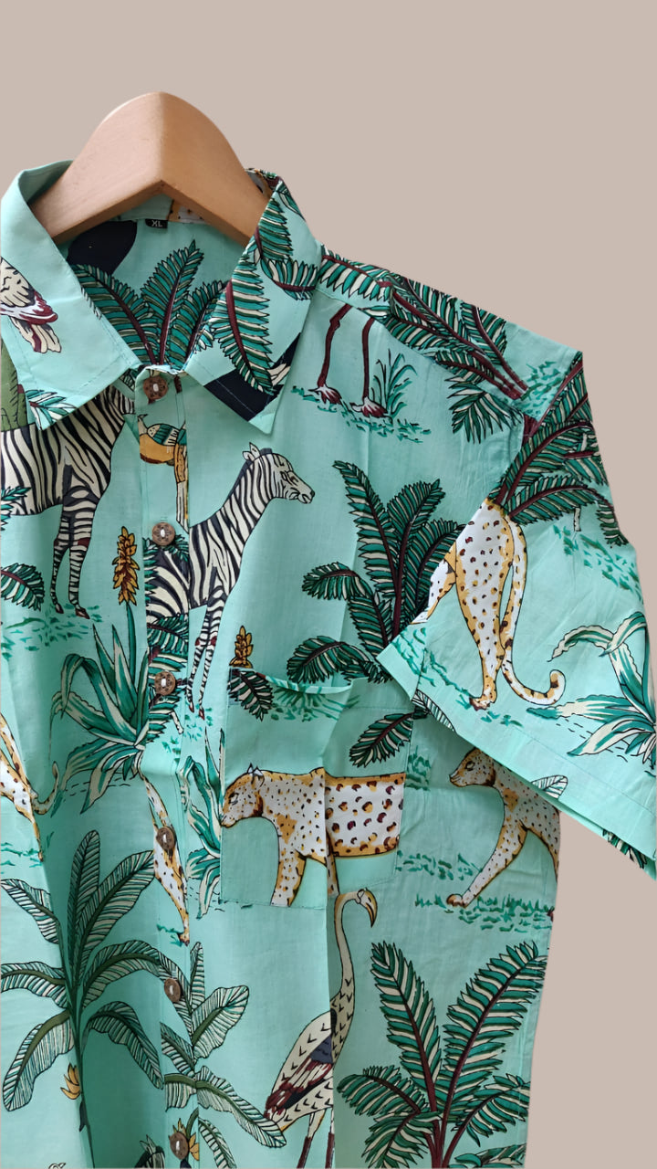 Jungle inspired printed shirt
