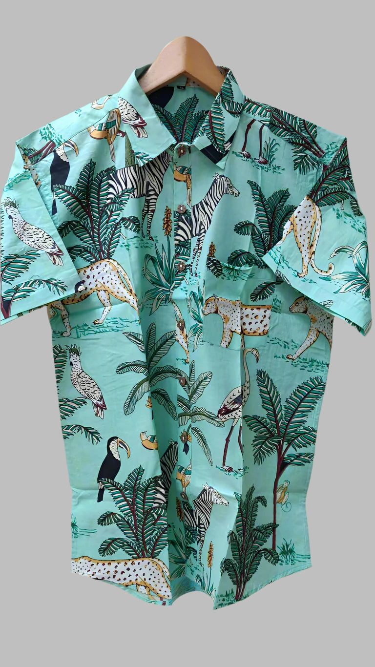 Jungle inspired printed shirt