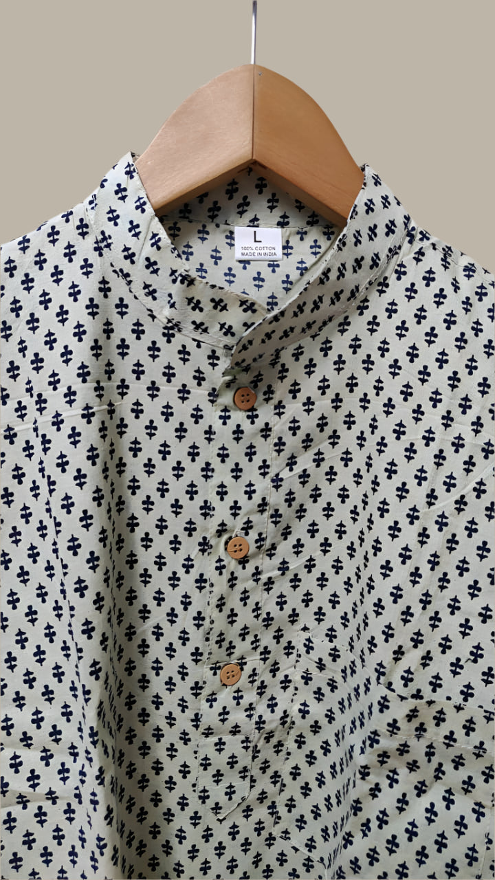 Off white Motif kurta