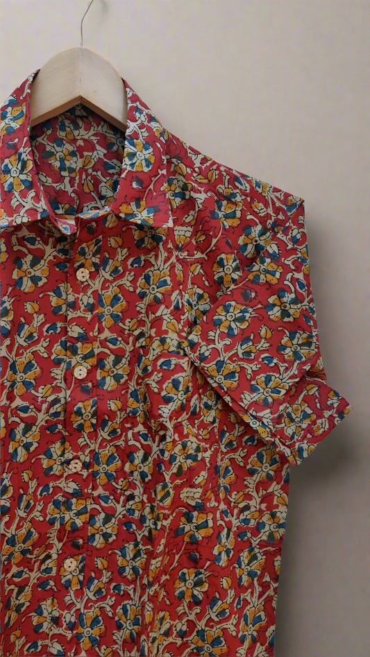 Multi colour floral print shirt
