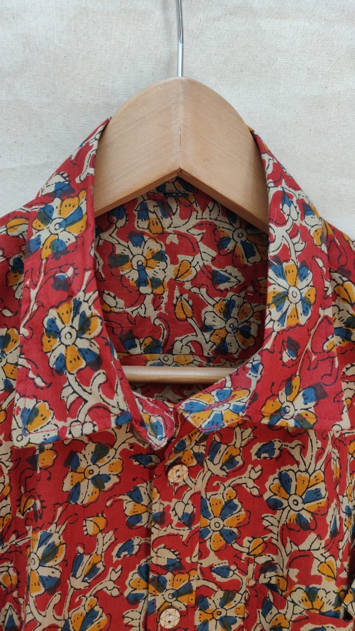 Multi colour floral print shirt