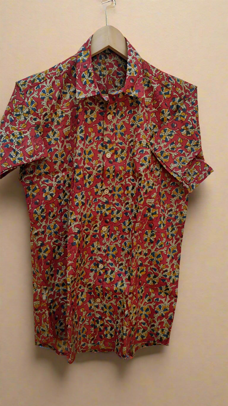 Multi colour floral print shirt