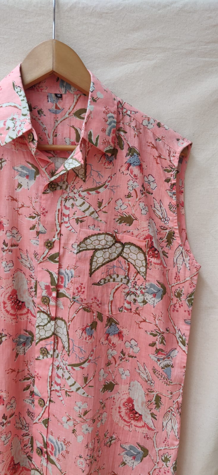 Peach floral top