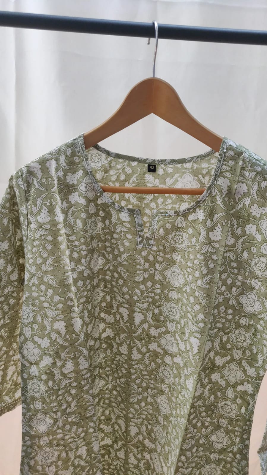 Green Digital Print Kurti