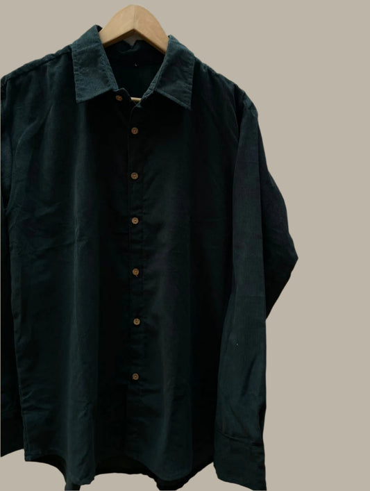 Dark green corduroy shirt