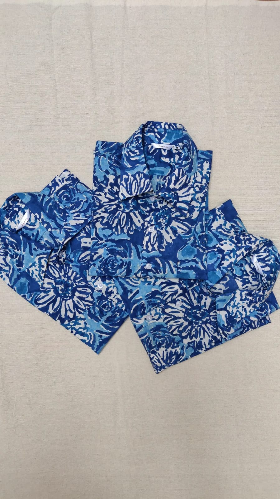 Shibori pattern shirts