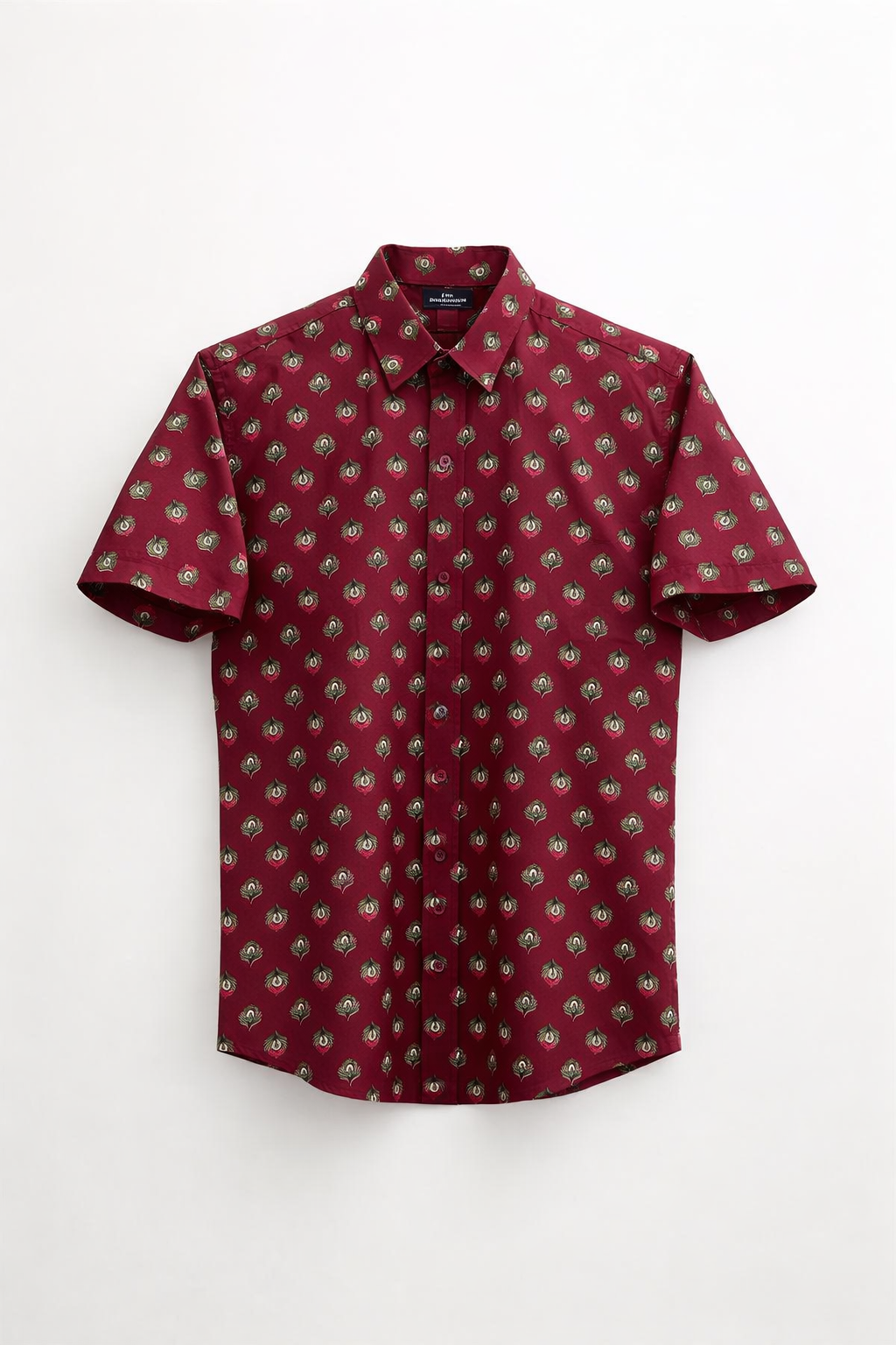 Maroon floral shirt