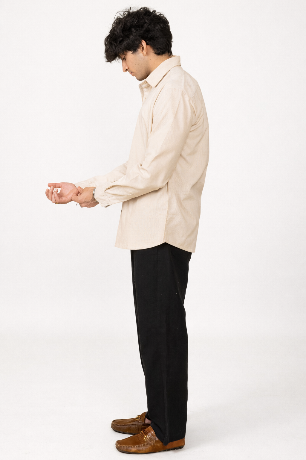 Cream corduroy shirt