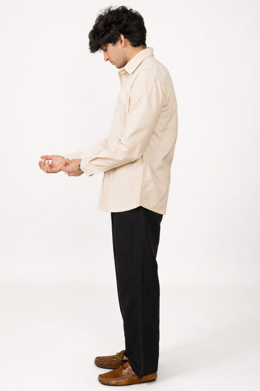 Cream corduroy shirt