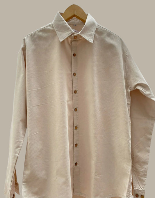 Cream corduroy shirt
