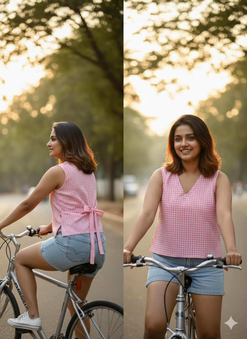 Cotton Candy Pink Squared Top