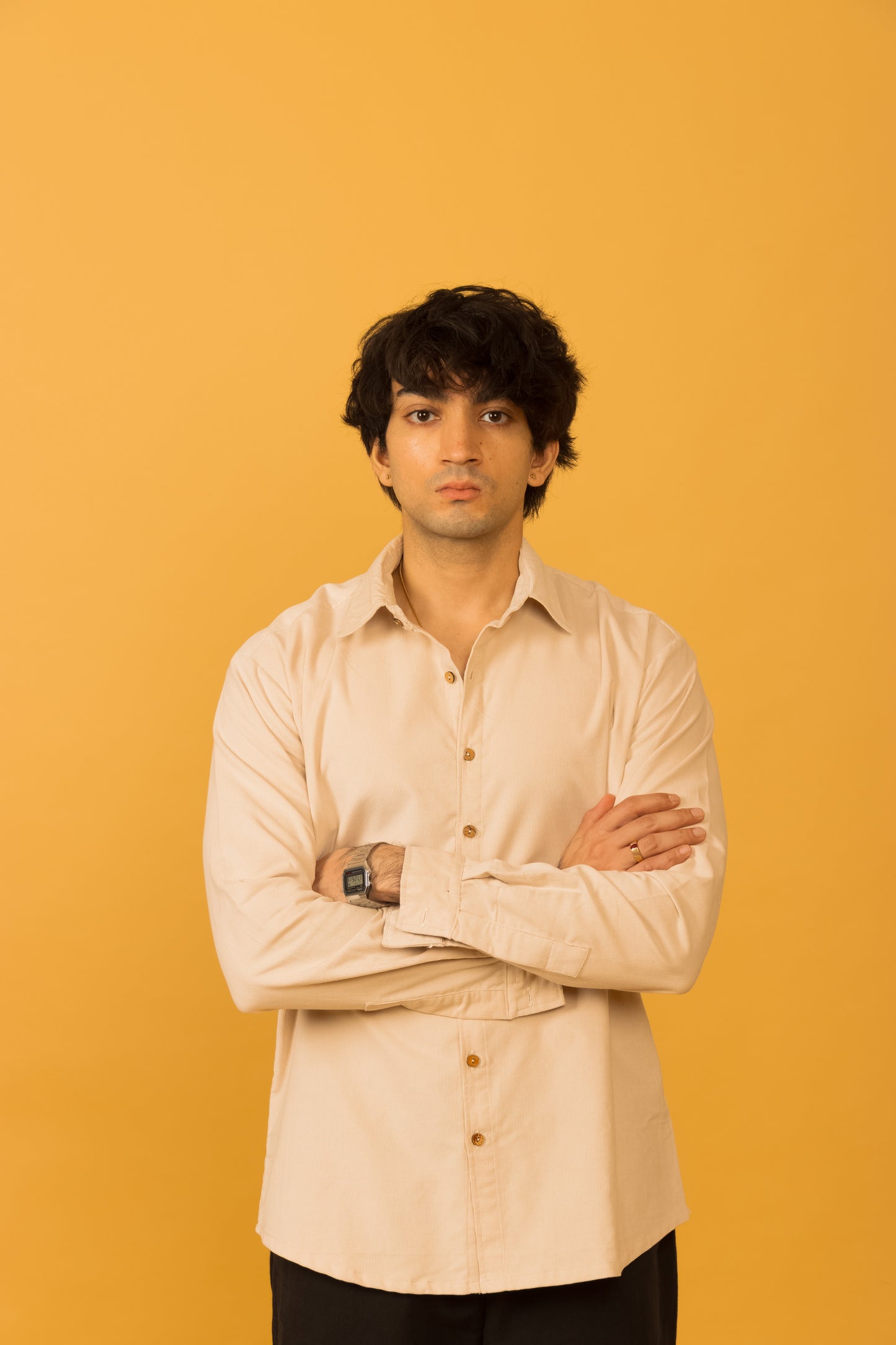 Cream corduroy shirt