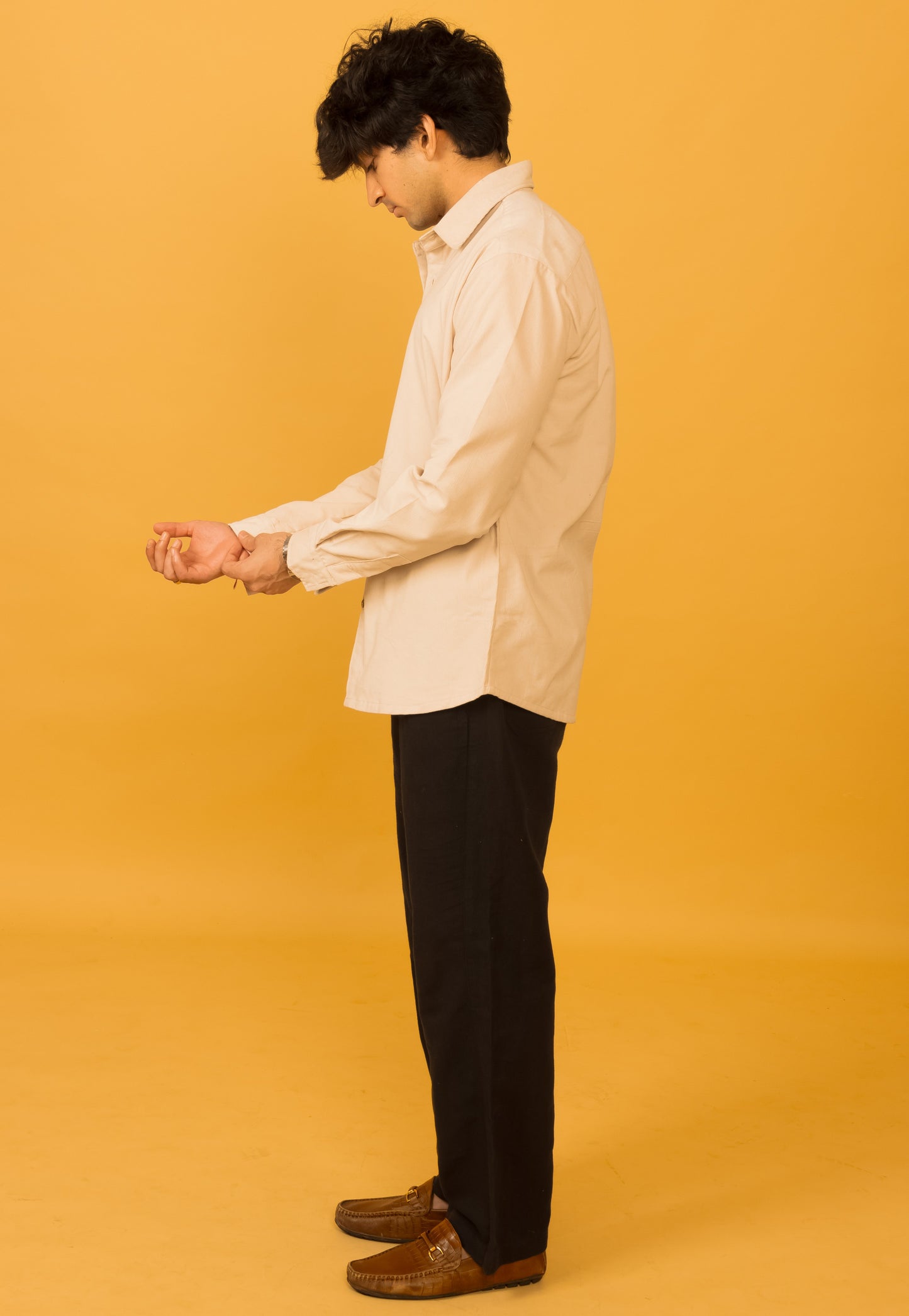 Cream corduroy shirt