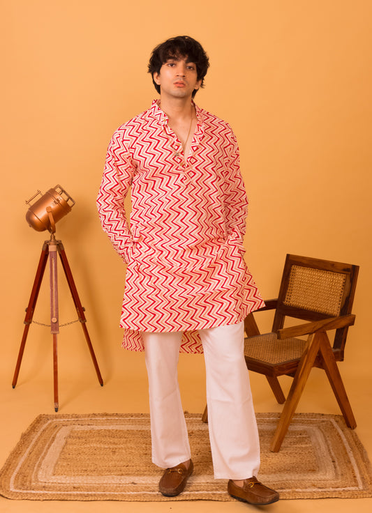Zig zag long kurta