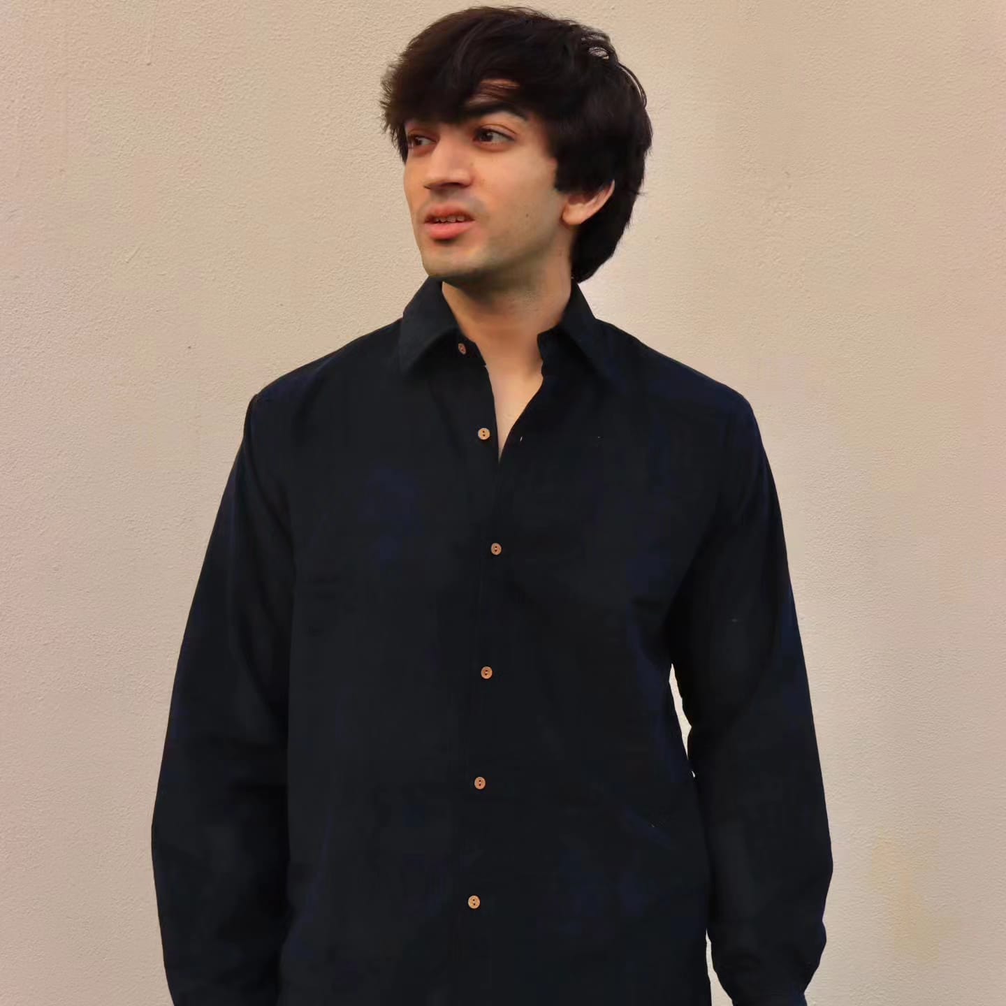 Dark blue corduroy shirt