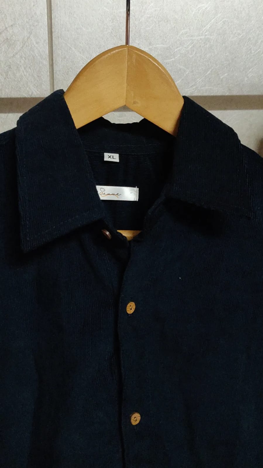 Dark blue corduroy shirt