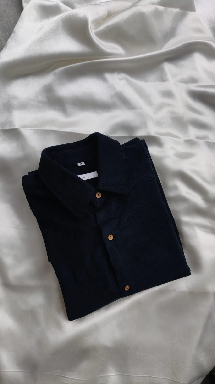 Dark blue corduroy shirt