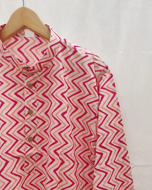 Zig zag long kurta