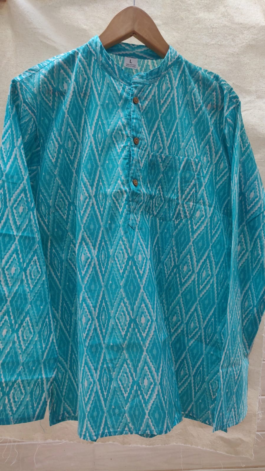 Cool blue short kurta