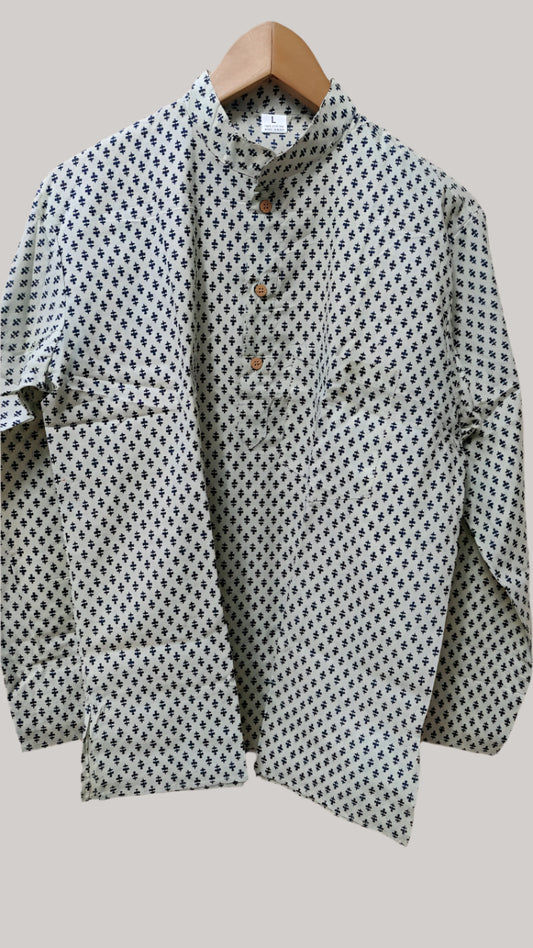 Off white Motif kurta