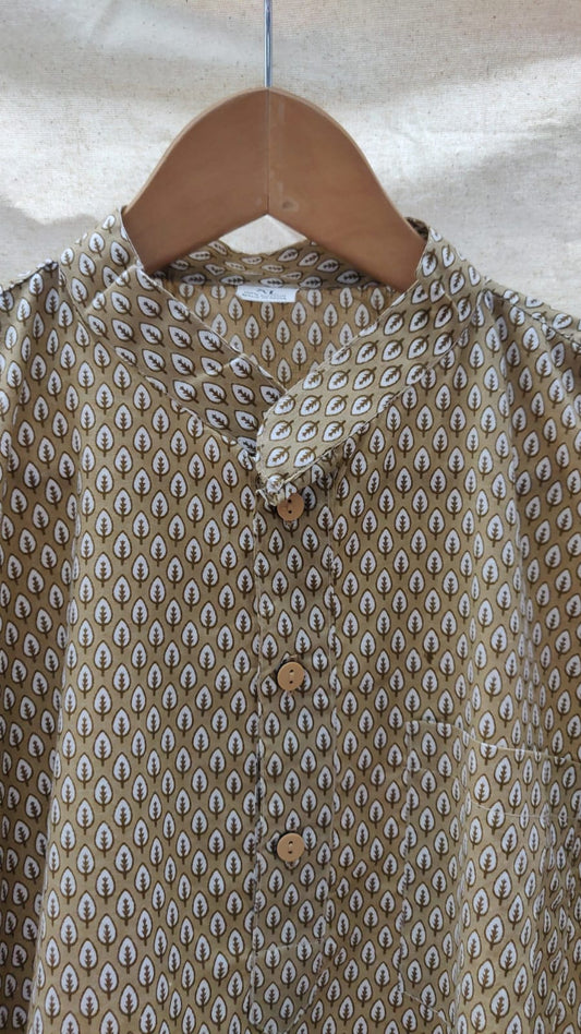 Short brown kurta