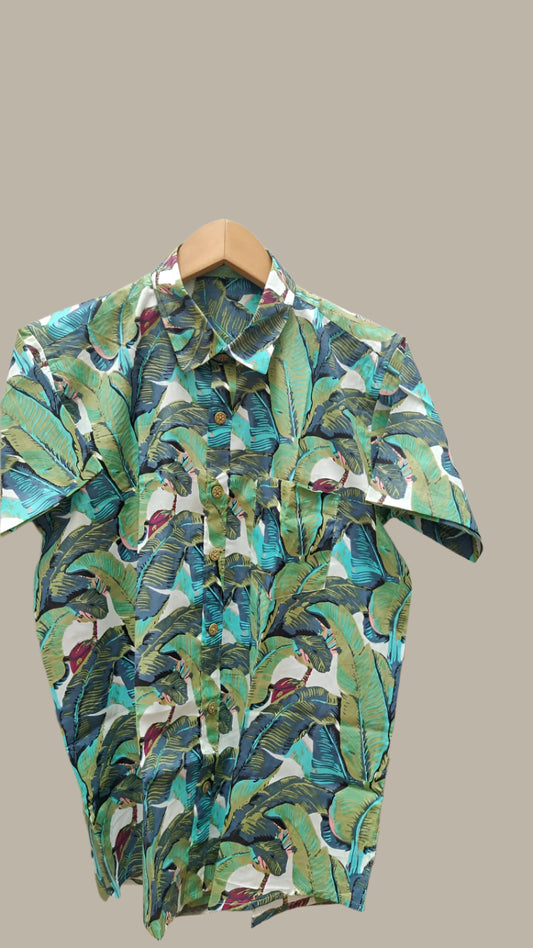 Forest inspired printed shirt