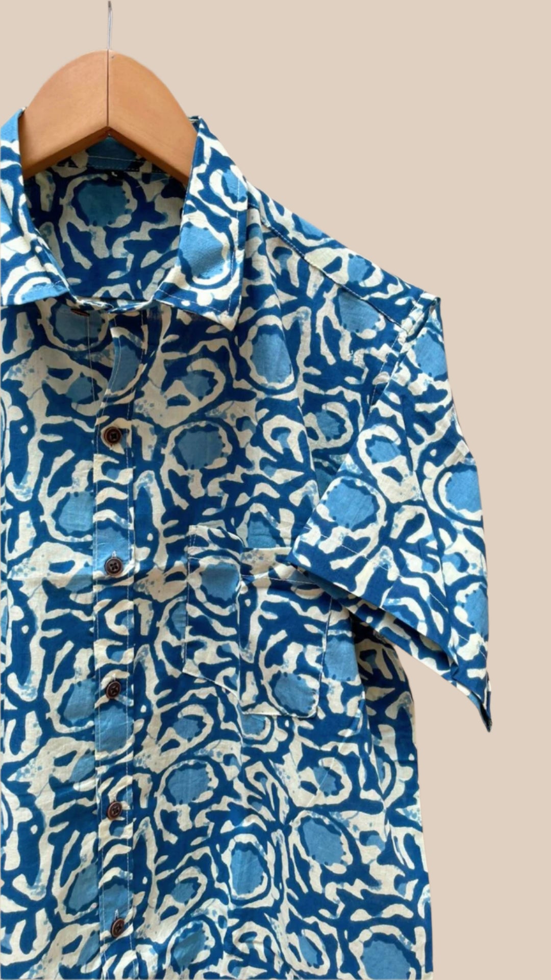 Cool blue abstract shirt