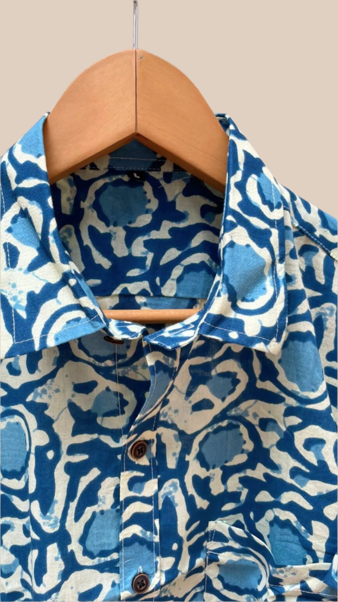 Cool blue abstract shirt